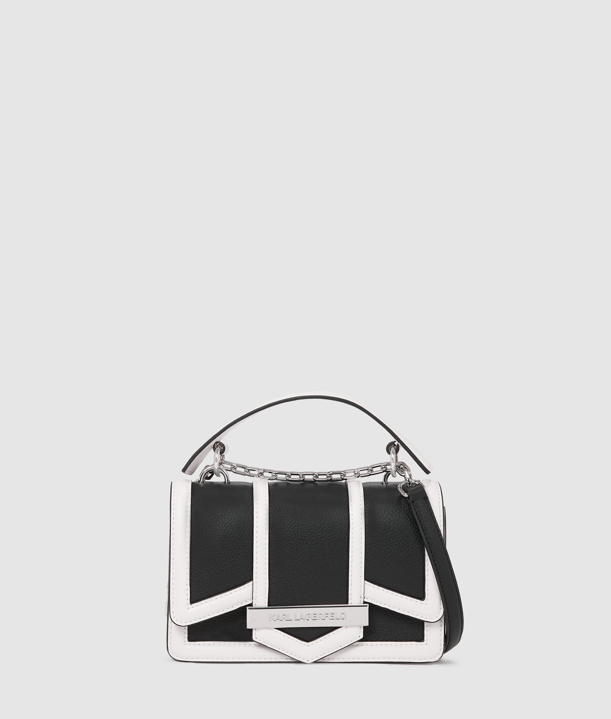 KarlLagerfeld Knova Small Crossbody Bag Black/White