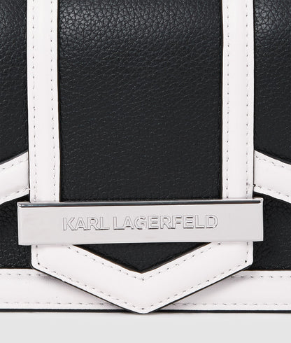 KarlLagerfeld Knova Small Crossbody Bag Black/White