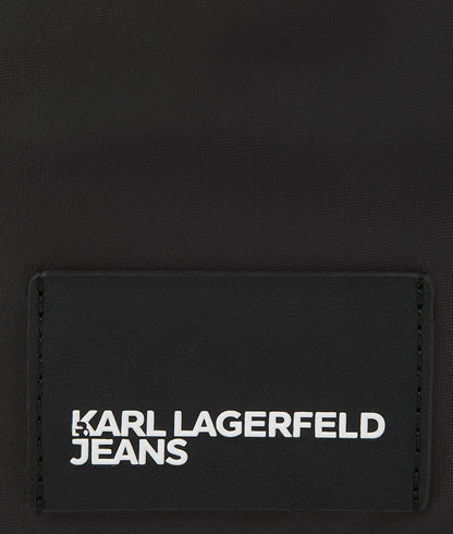KarlLagerfeld Glossy Nylon Camera Bag Black