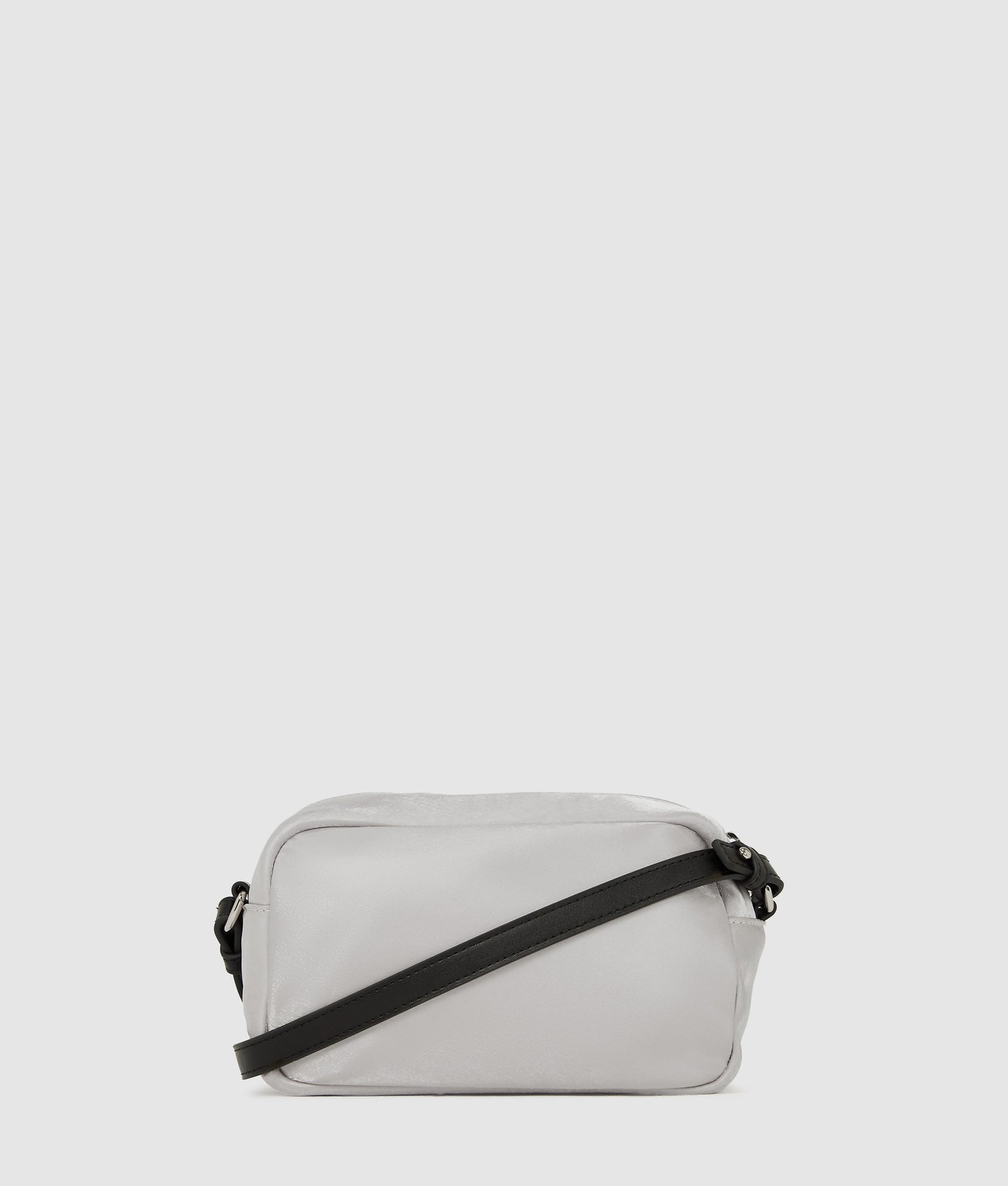 KarlLagerfeld Metallic Nylon Camera Bag Silver