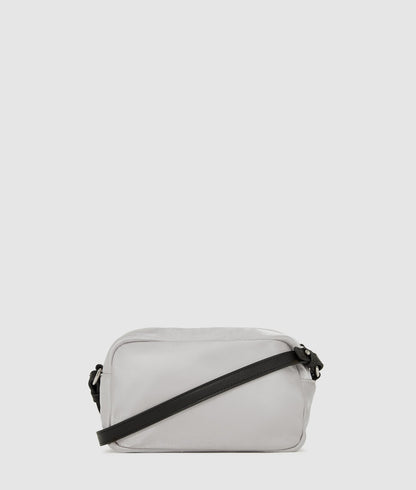 KarlLagerfeld Metallic Nylon Camera Bag Silver