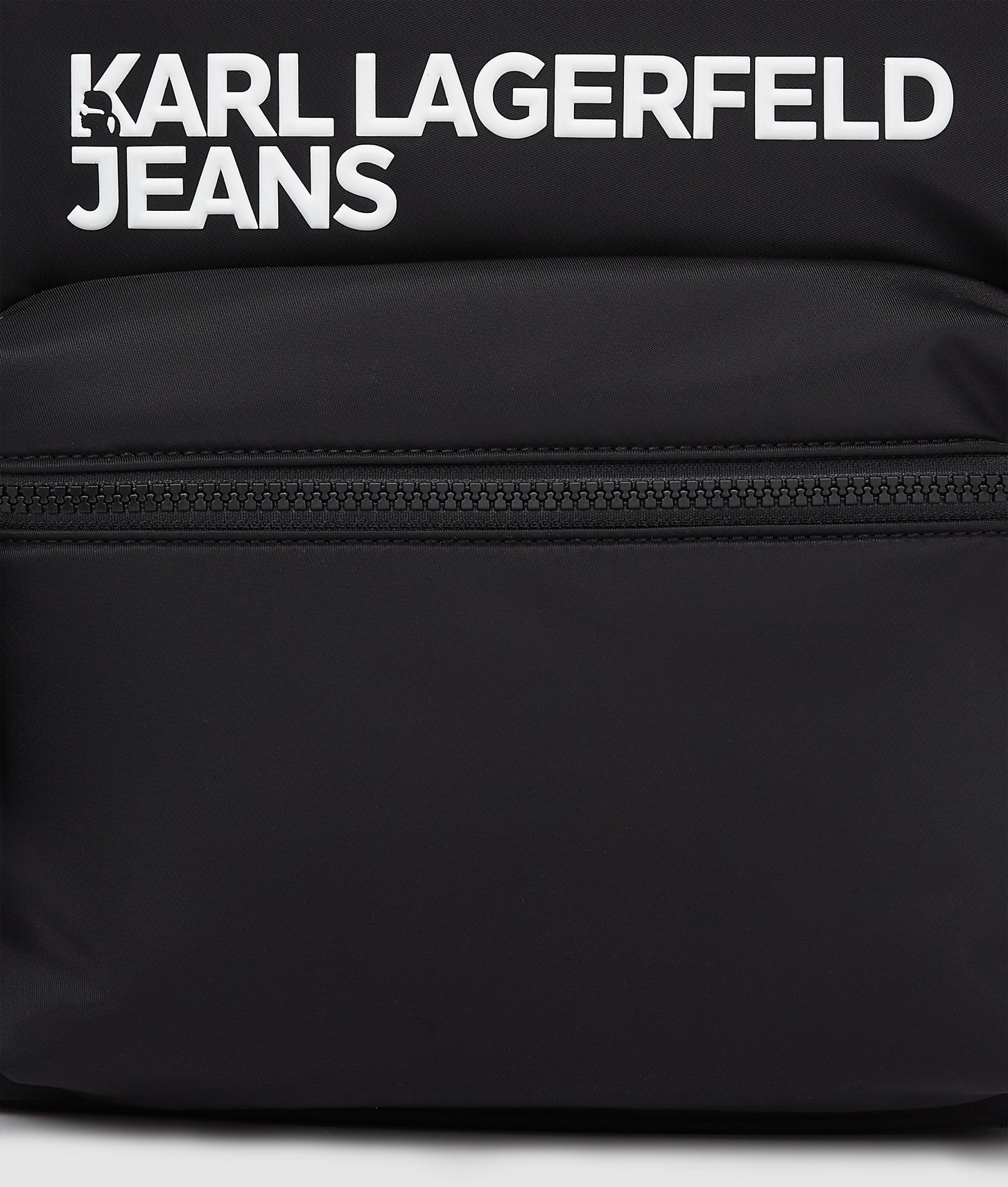 KarlLagerfeld Logo Nylon Backpack Black