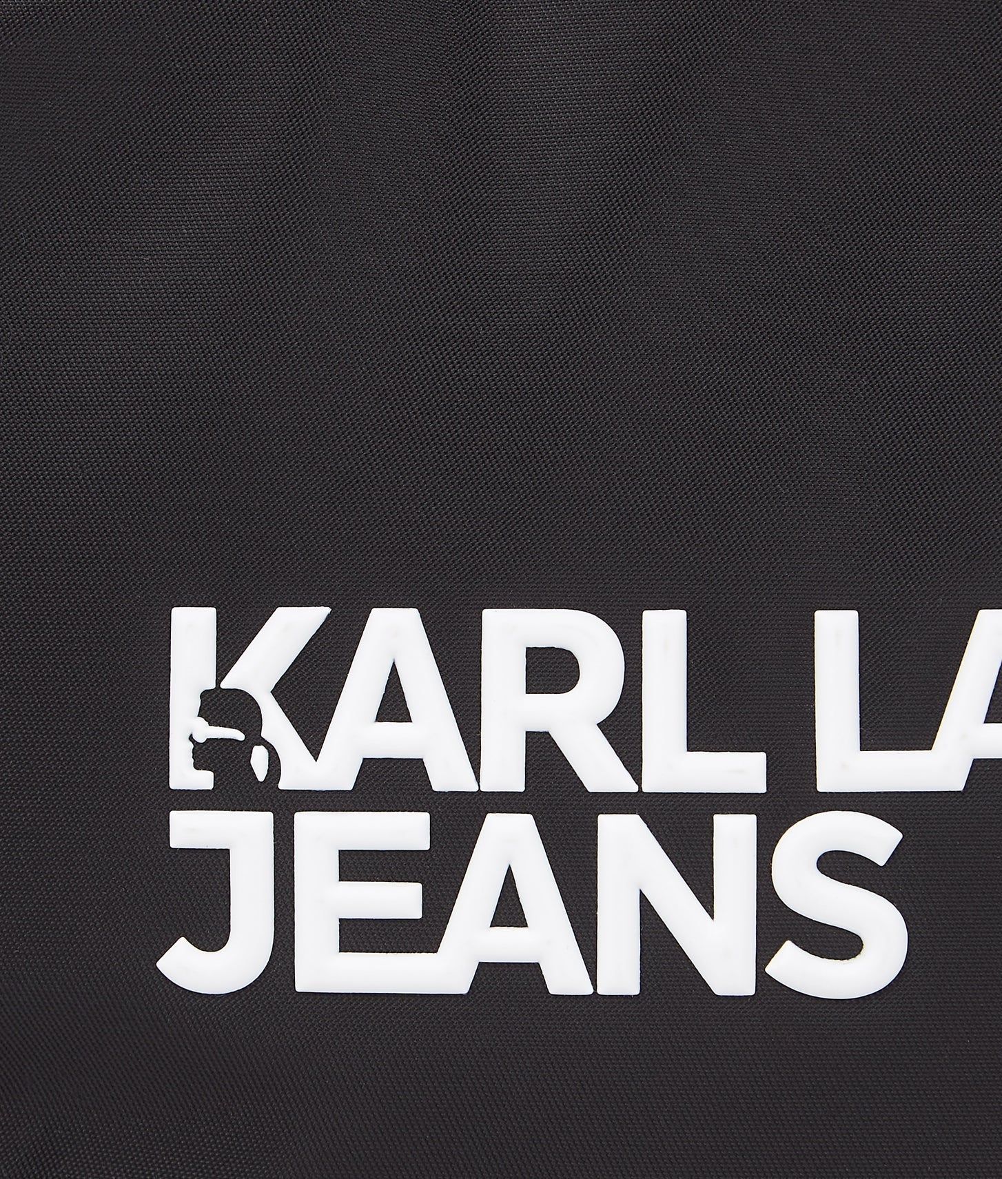 KarlLagerfeld Logo Nylon Sling Bag Black