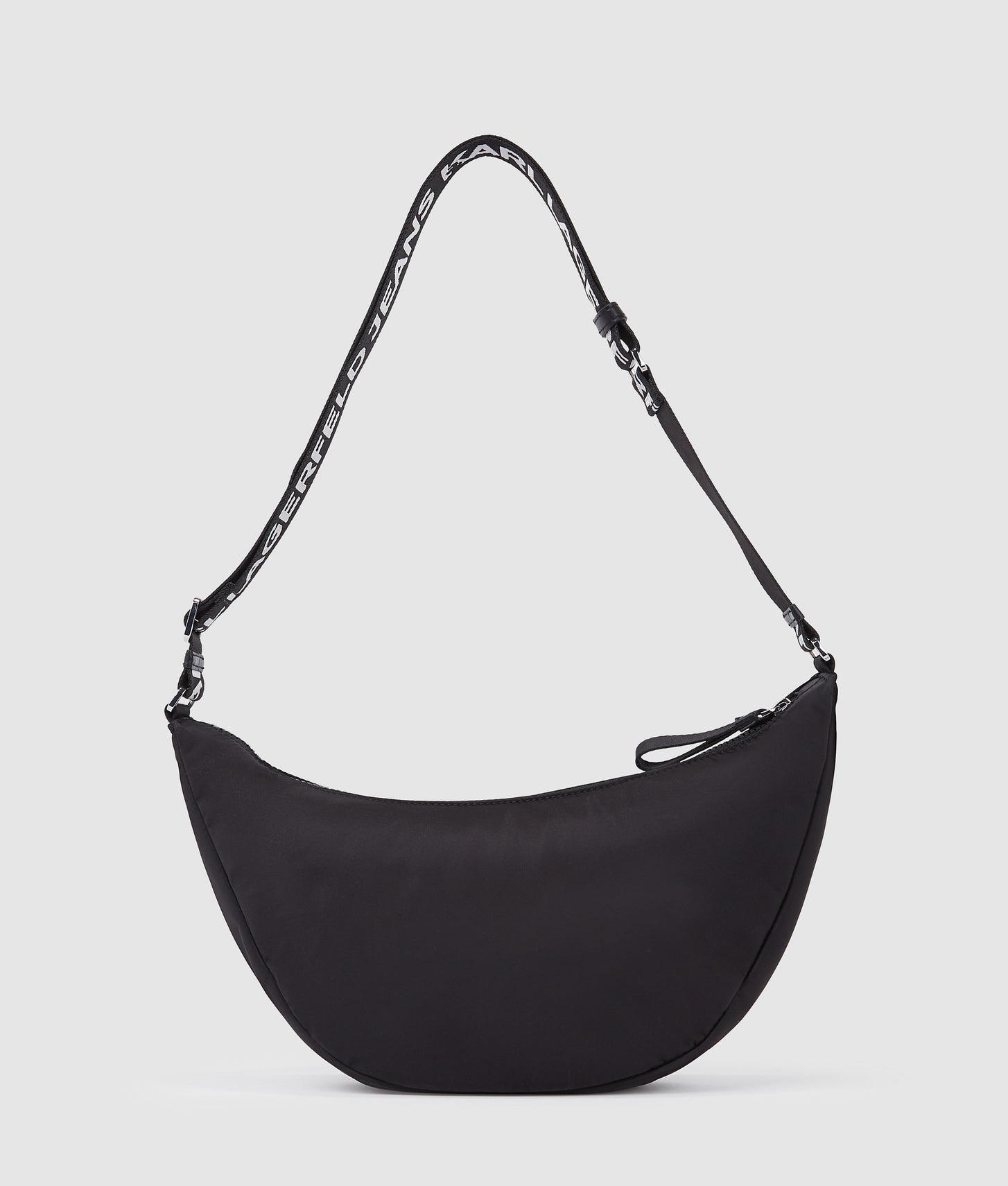 KarlLagerfeld Logo Nylon Sling Bag Black