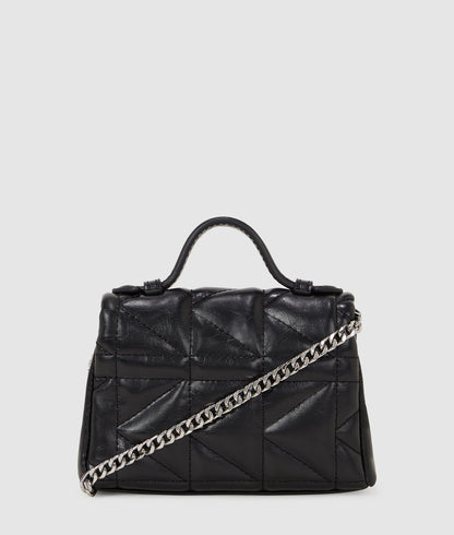 KarlLagerfeld Kkuilt Rhinestone Nano Bag Black Embellishment