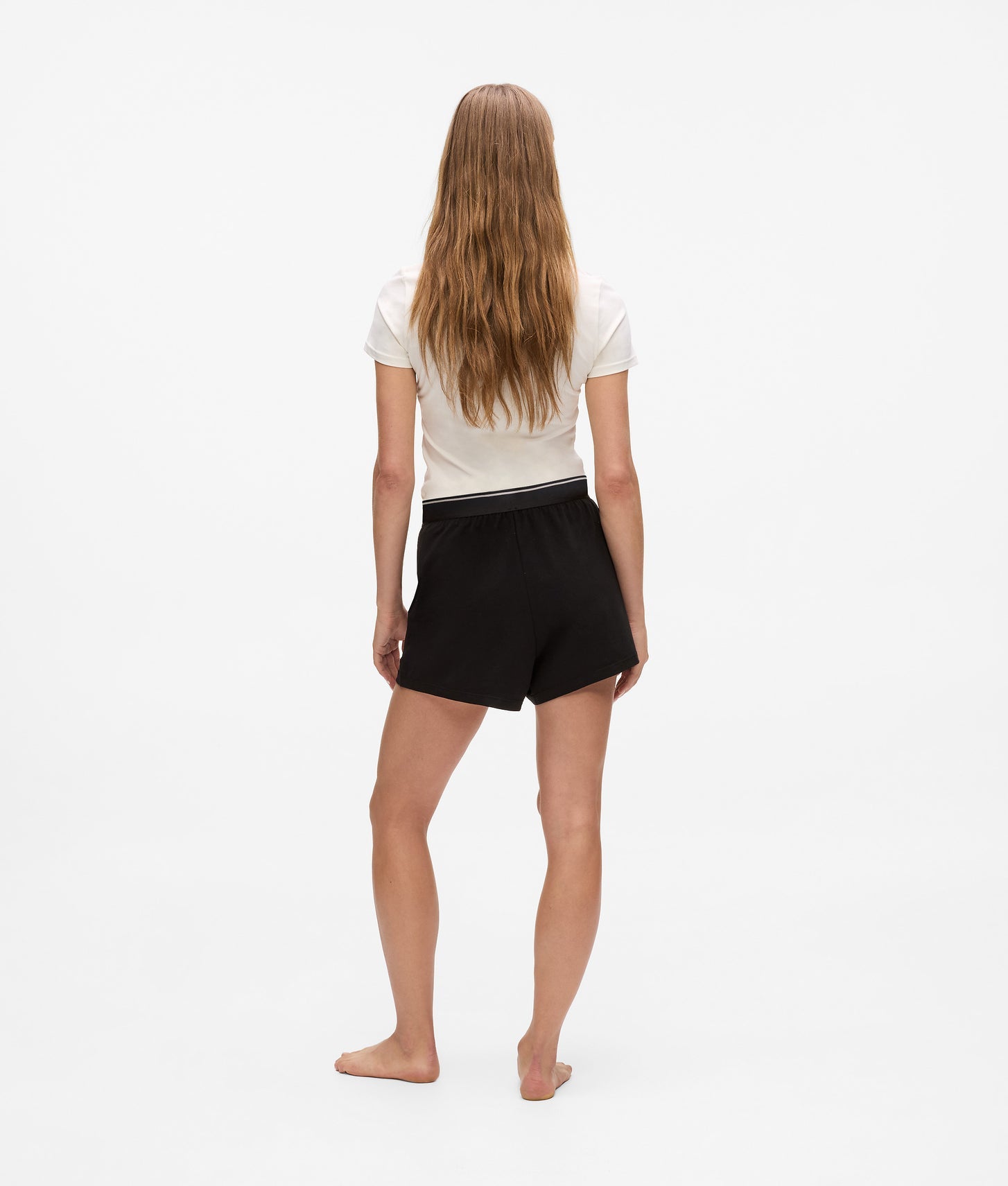 Karl Lagerfeld Ikon Pajama Shorts Black