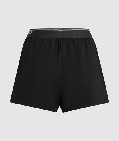 Karl Lagerfeld Ikon Pajama Shorts Black