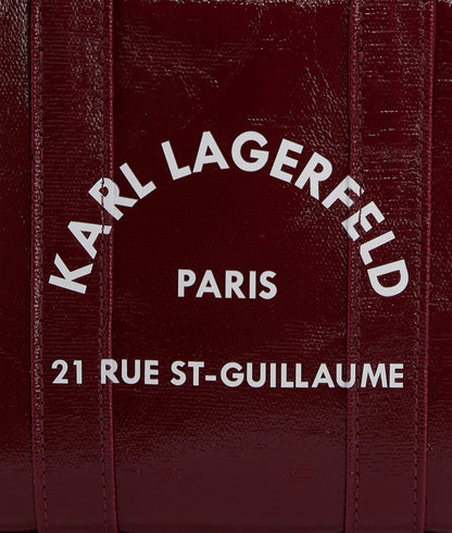 KarlLagerfeld Rue St-Guillaume Mini Coated Tote Bag Windsor Wine