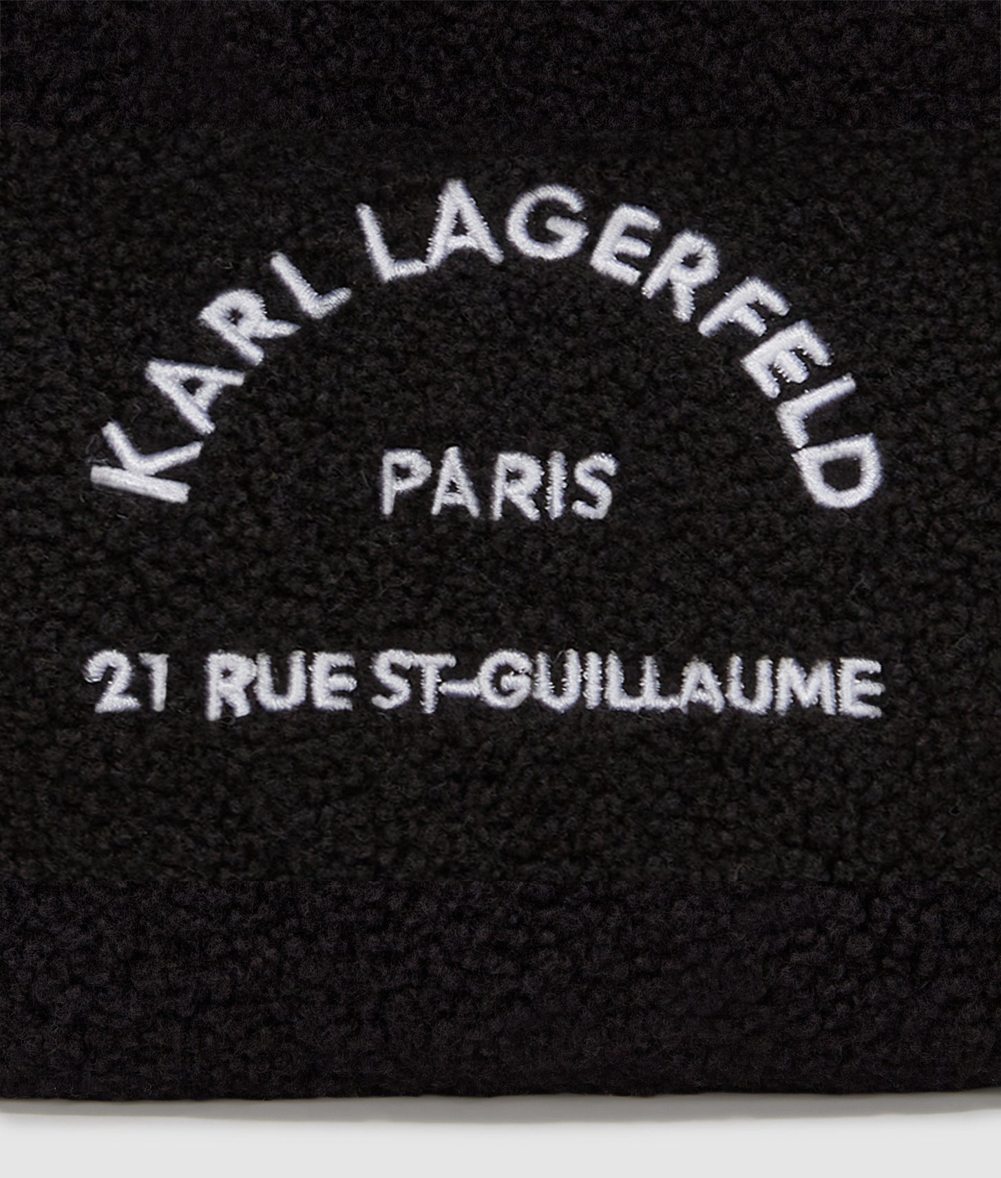 KarlLagerfeld Rue St-Guillaume Mini Shearling Tote Bag Black