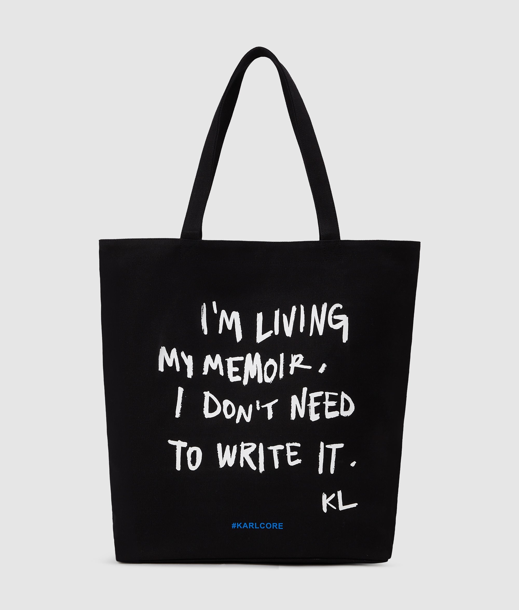 KarlLagerfeld Karl Quote Shopper Black