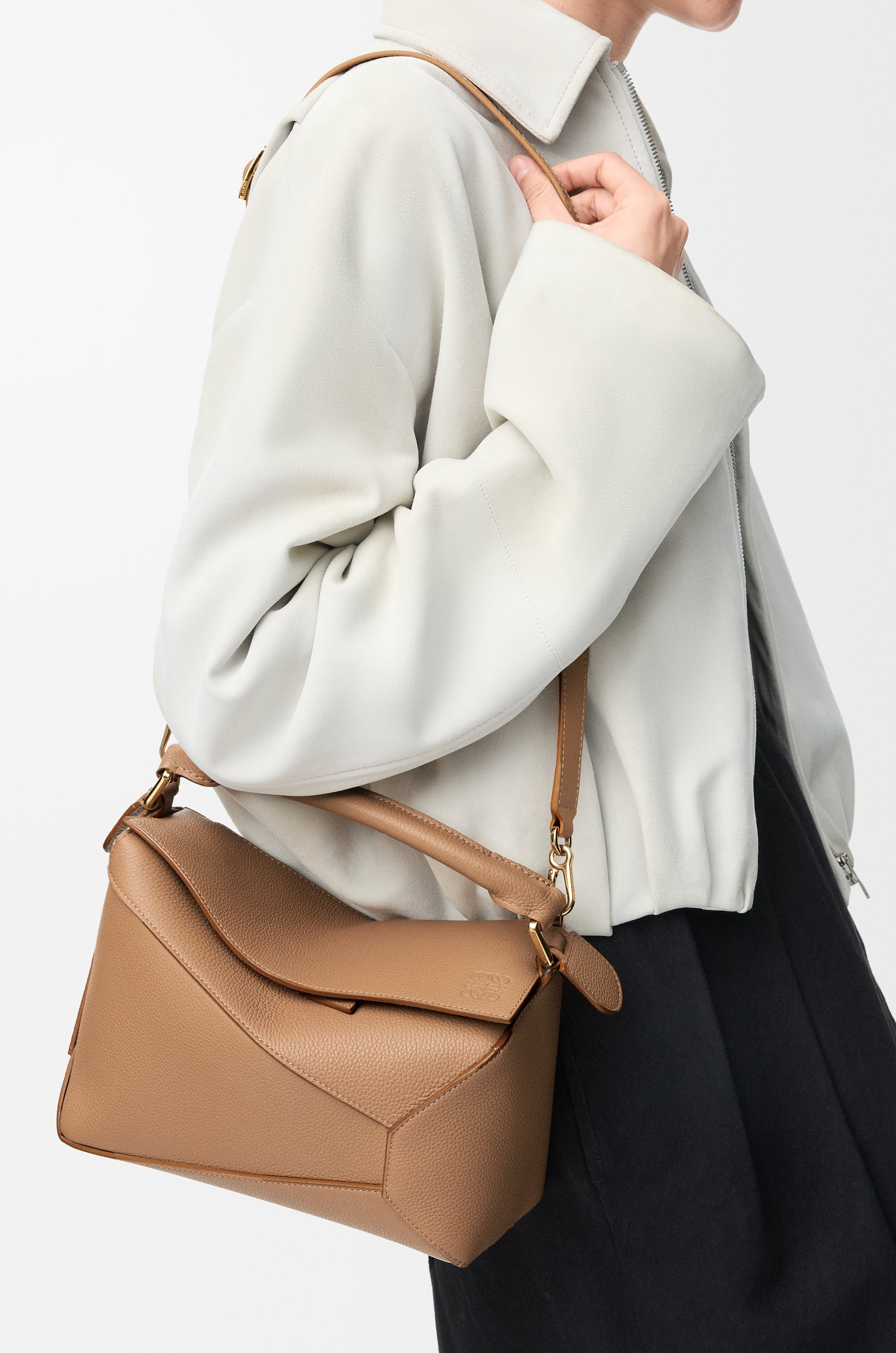 Loewe Small Puzzle Edge bag in soft grained calfskin