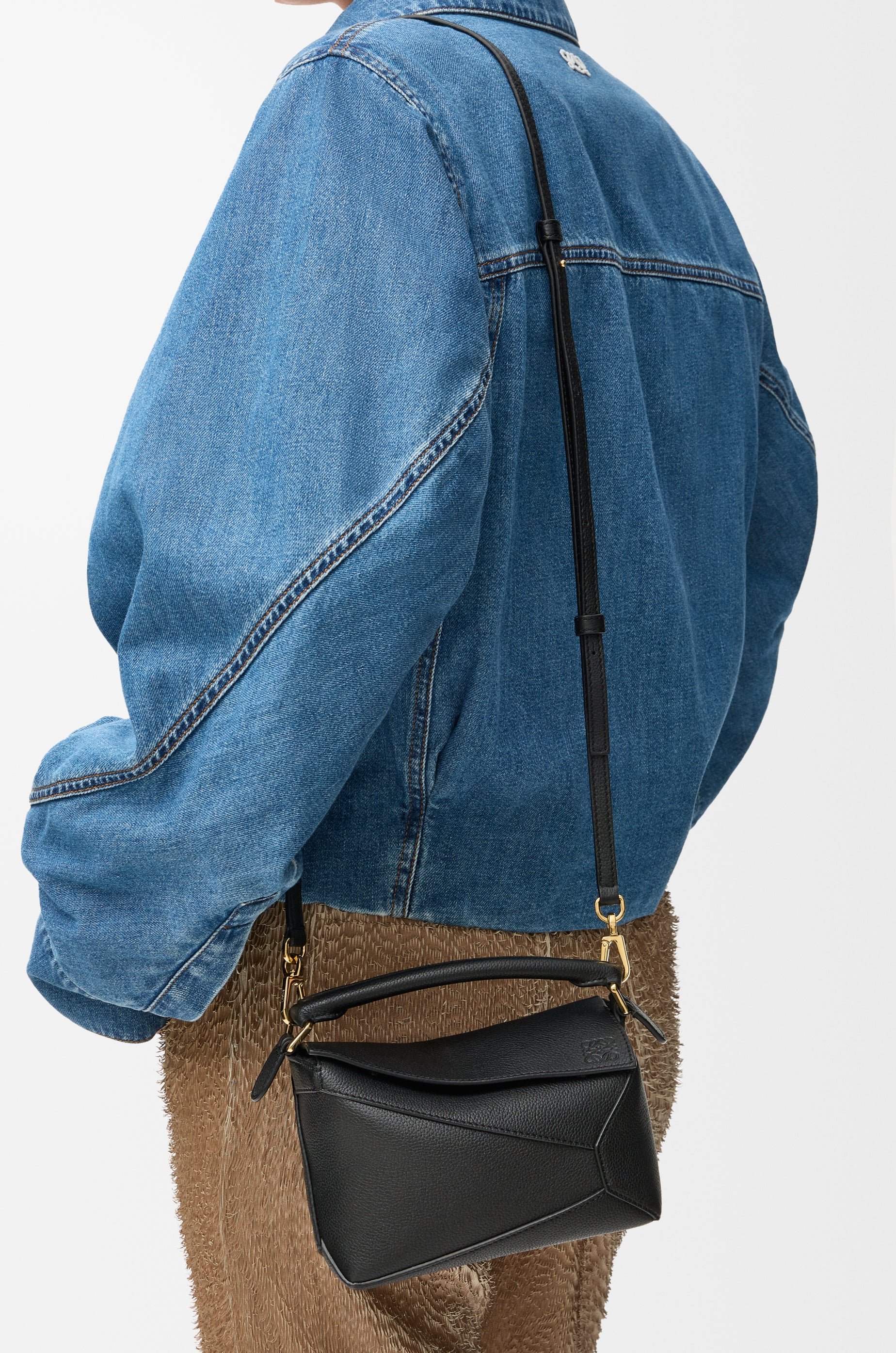 Loewe Mini Puzzle Edge bag in soft grained calfskin