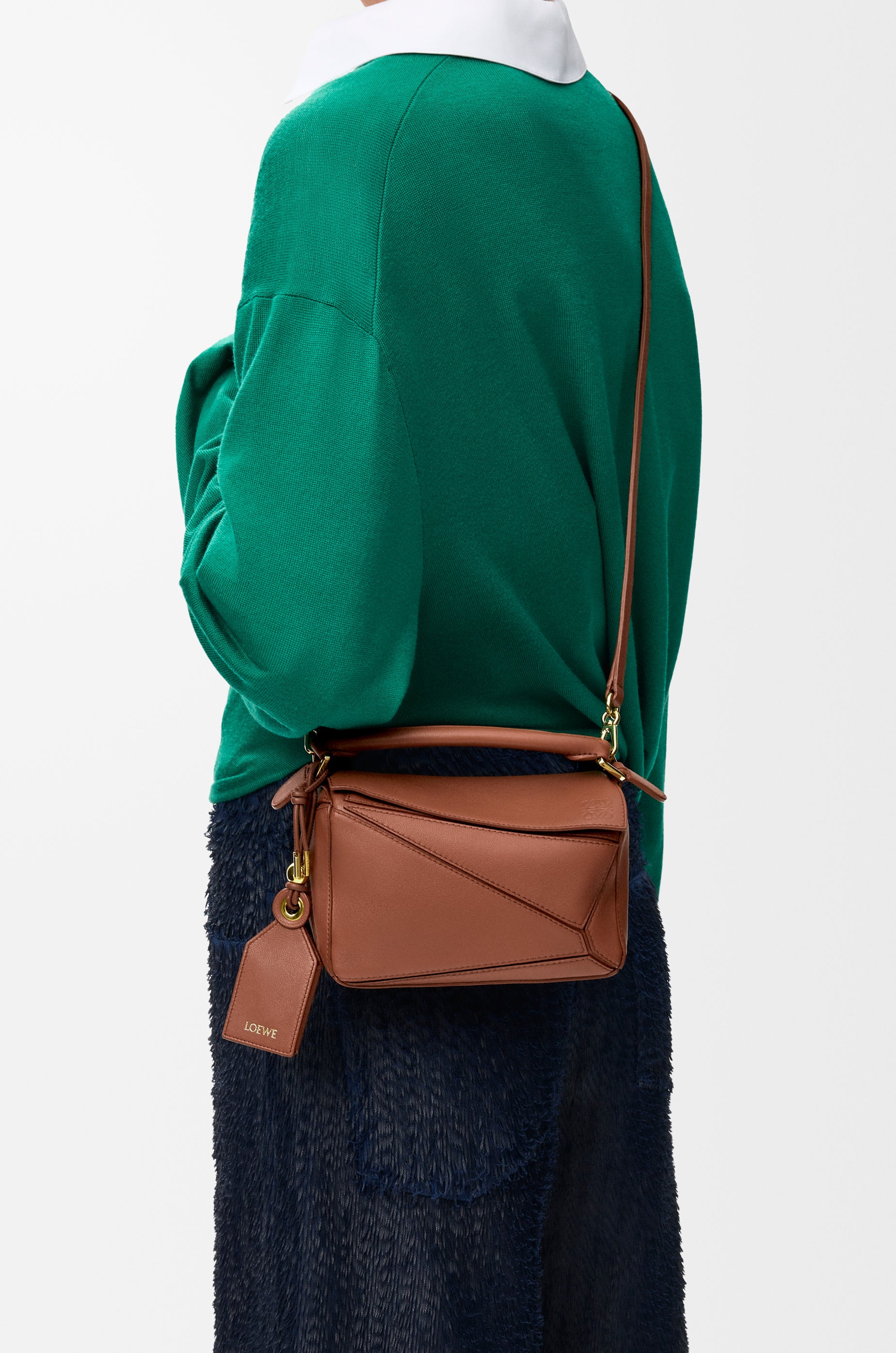 Loewe Mini Featherlight Puzzle bag in nappa lambskin
