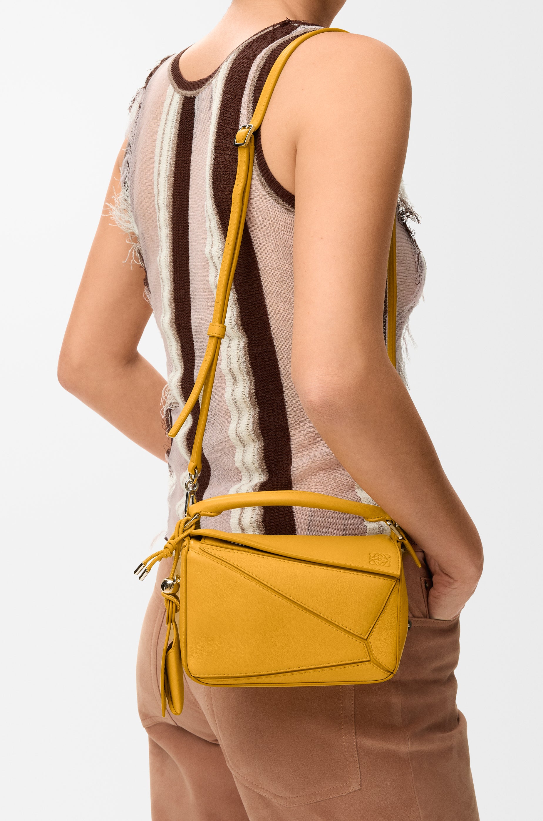 Loewe Mini Featherlight Puzzle bag in nappa lambskin