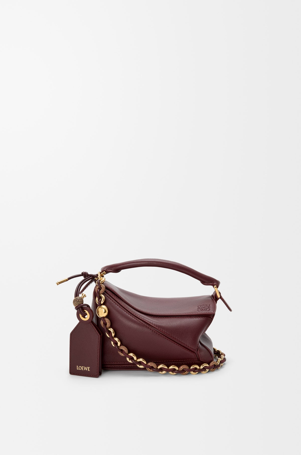 Loewe Mini Featherlight Puzzle bag in mellow nappa lambskin