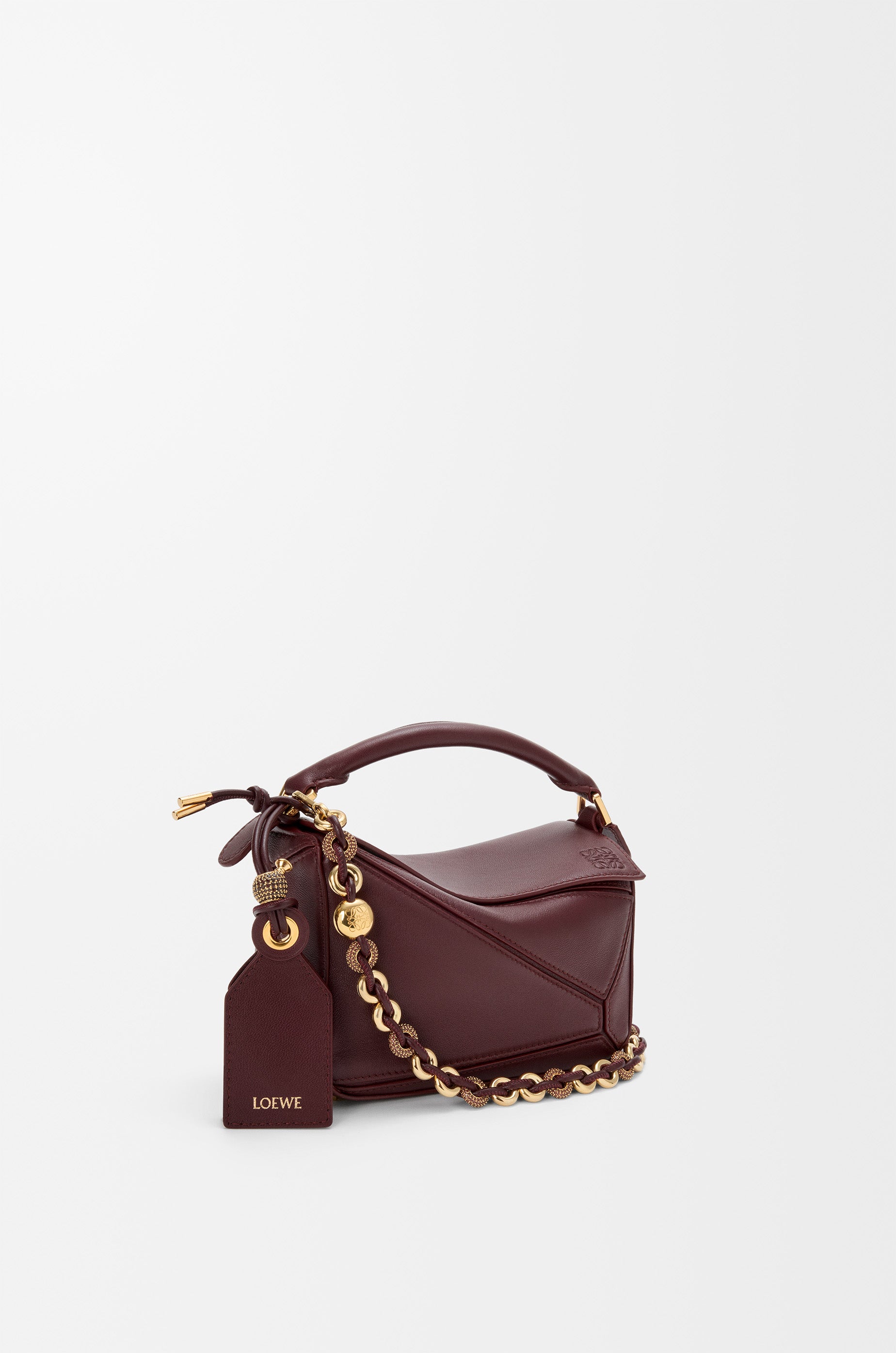 Loewe Mini Featherlight Puzzle bag in mellow nappa lambskin