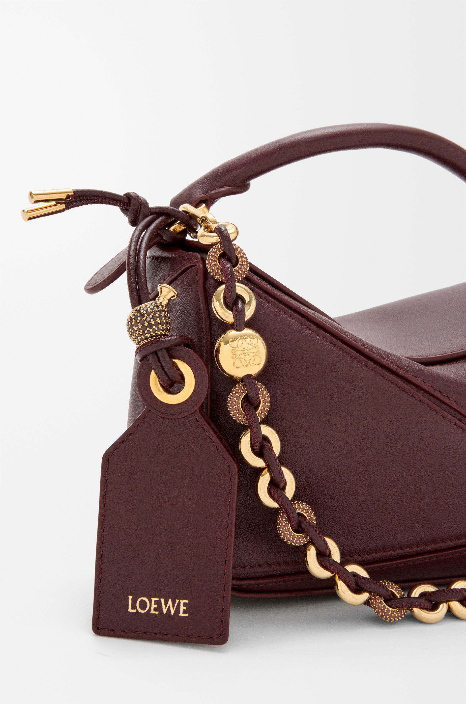 Loewe Mini Featherlight Puzzle bag in mellow nappa lambskin
