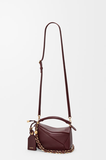 Loewe Mini Featherlight Puzzle bag in mellow nappa lambskin