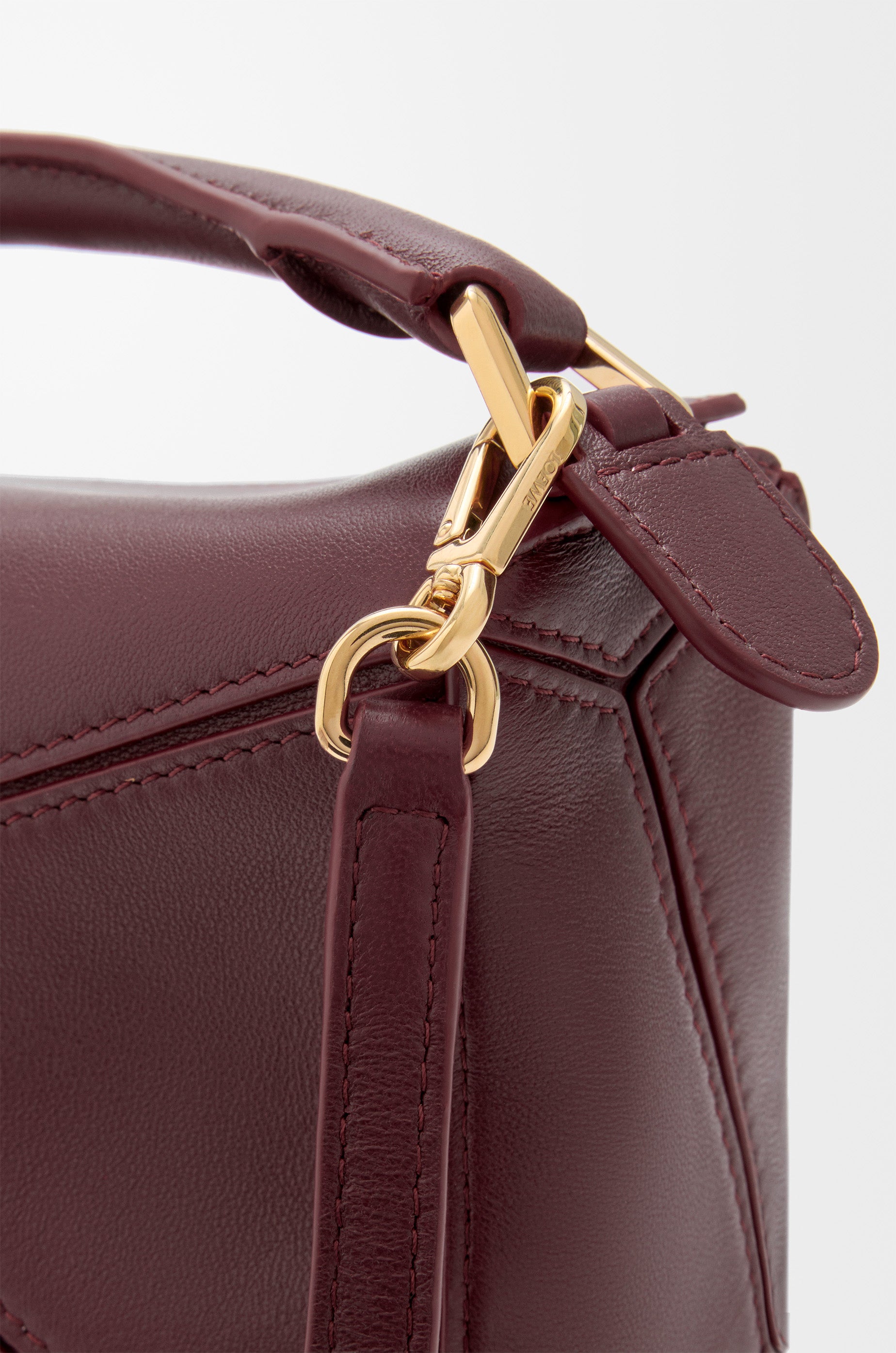Loewe Mini Featherlight Puzzle bag in mellow nappa lambskin