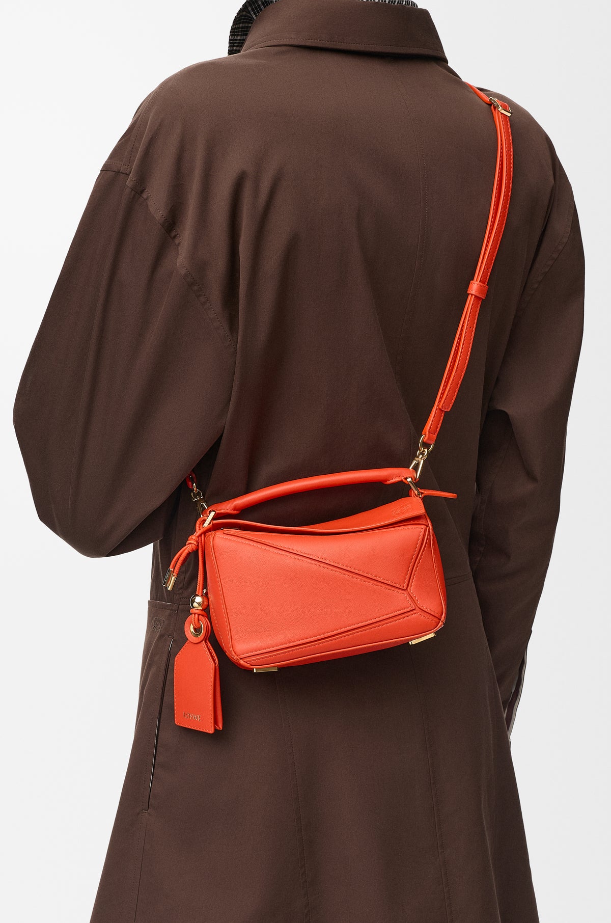 Loewe Mini Featherlight Puzzle bag in nappa lambskin