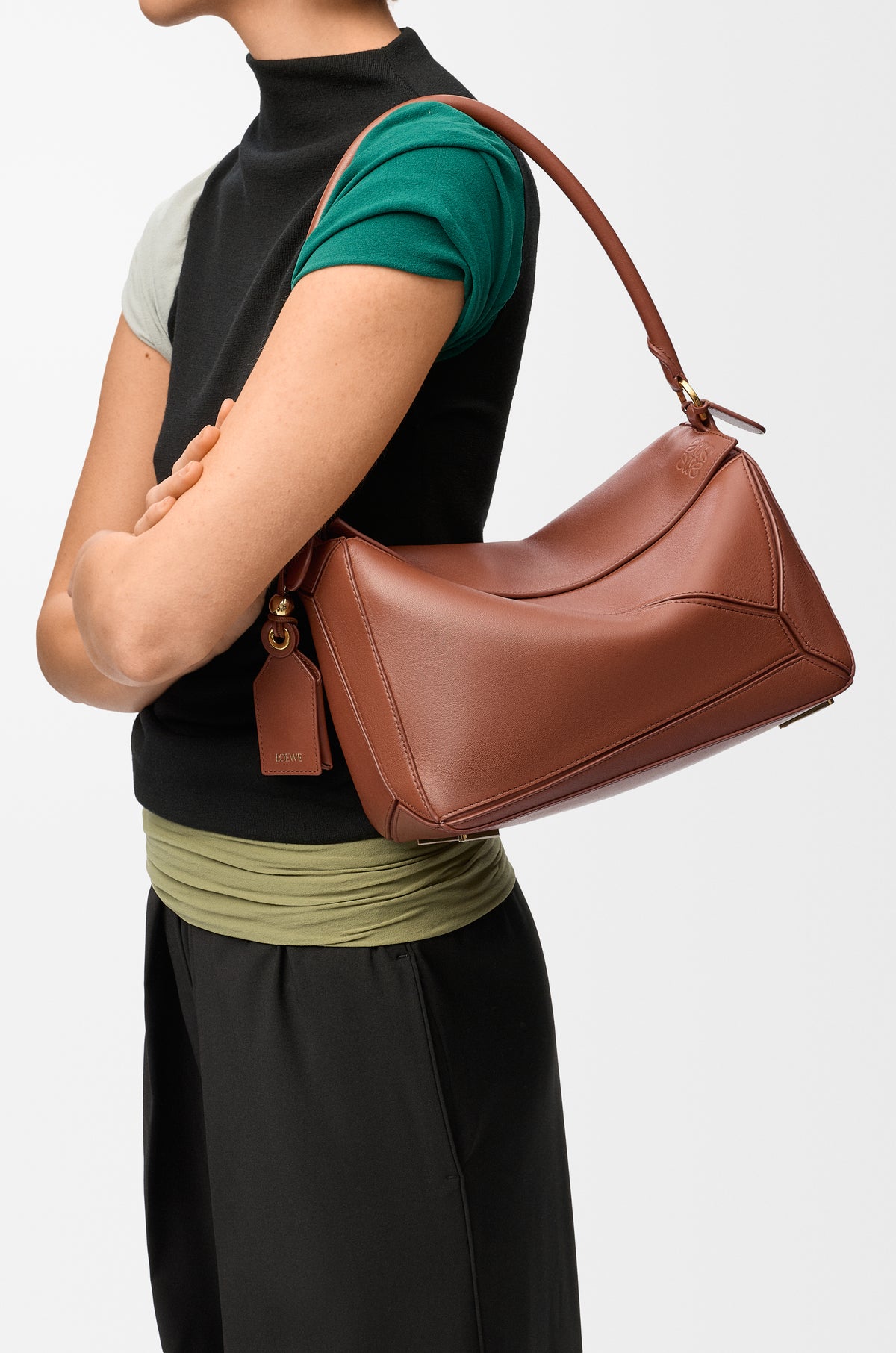 Loewe Medium Featherlight Puzzle bag in nappa lambskin