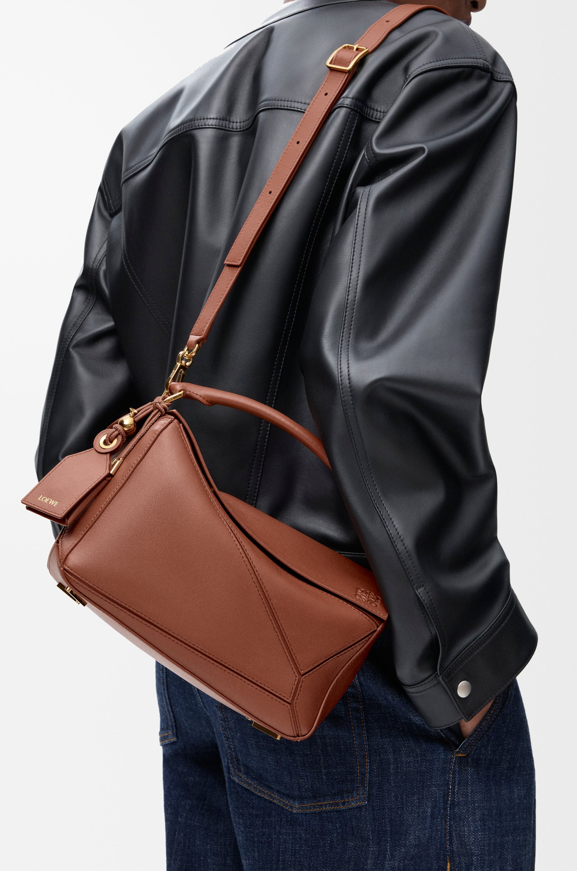 Loewe Small Featherlight Puzzle bag in nappa lambskin
