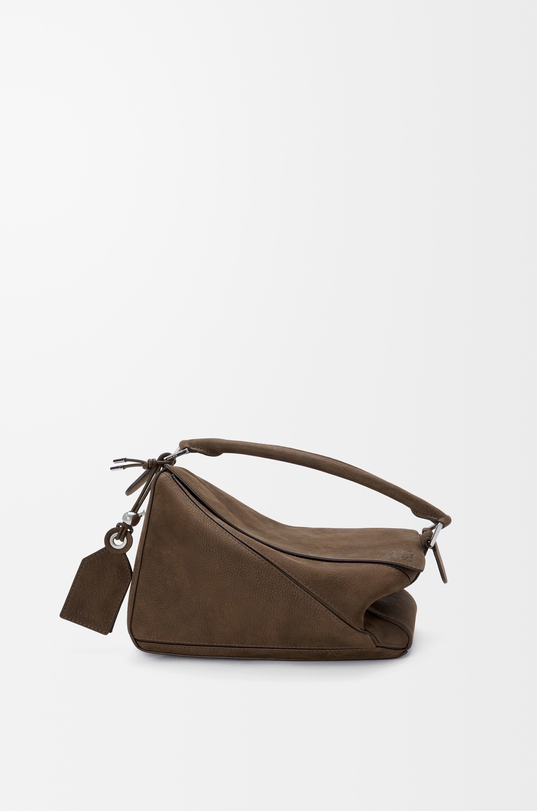 Loewe Small Featherlight Puzzle bag in grained nubuck