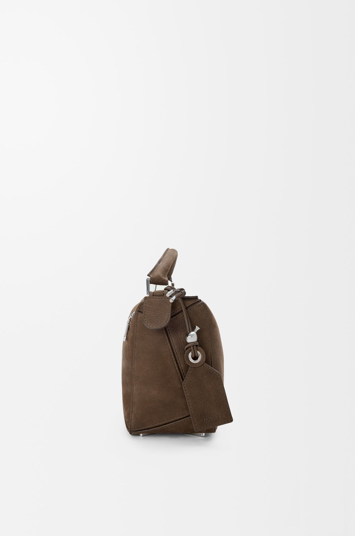 Loewe Small Featherlight Puzzle bag in grained nubuck