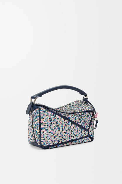 Loewe Puzzle 10 Confetti bag in classic calfskin
