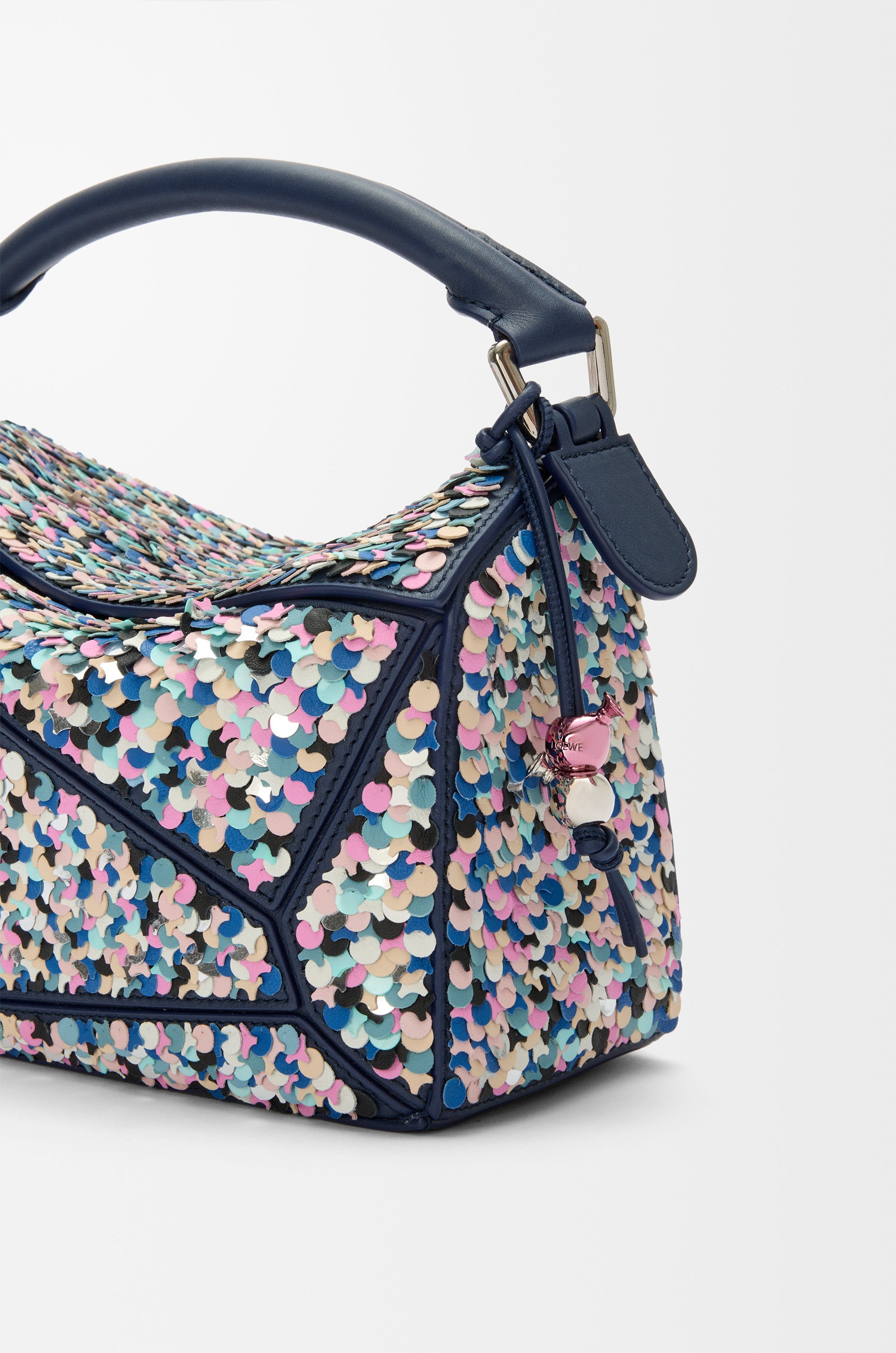 Loewe Puzzle 10 Confetti bag in classic calfskin
