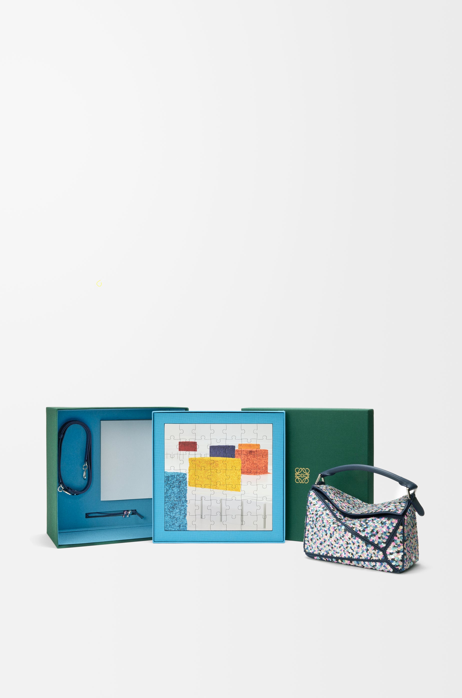 Loewe Puzzle 10 Confetti bag in classic calfskin