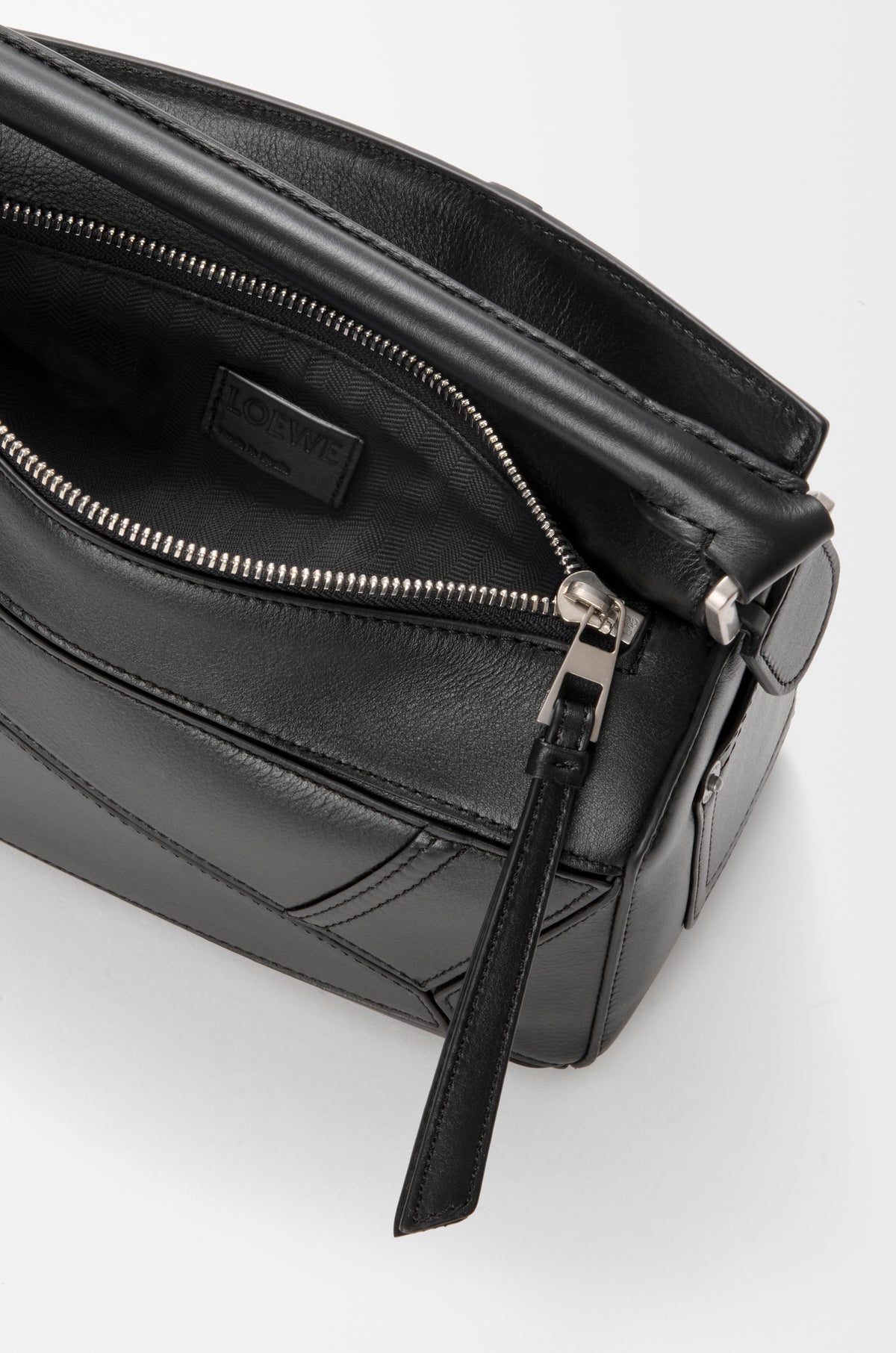 Loewe Panta small Puzzle bag in shiny calfskin