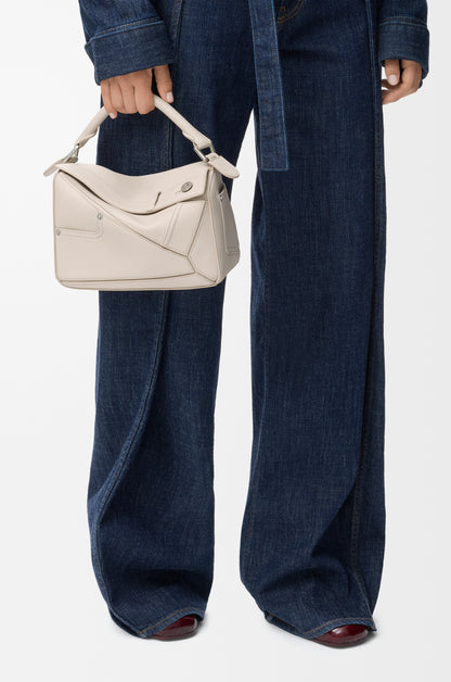 Loewe Panta small Puzzle bag in shiny calfskin