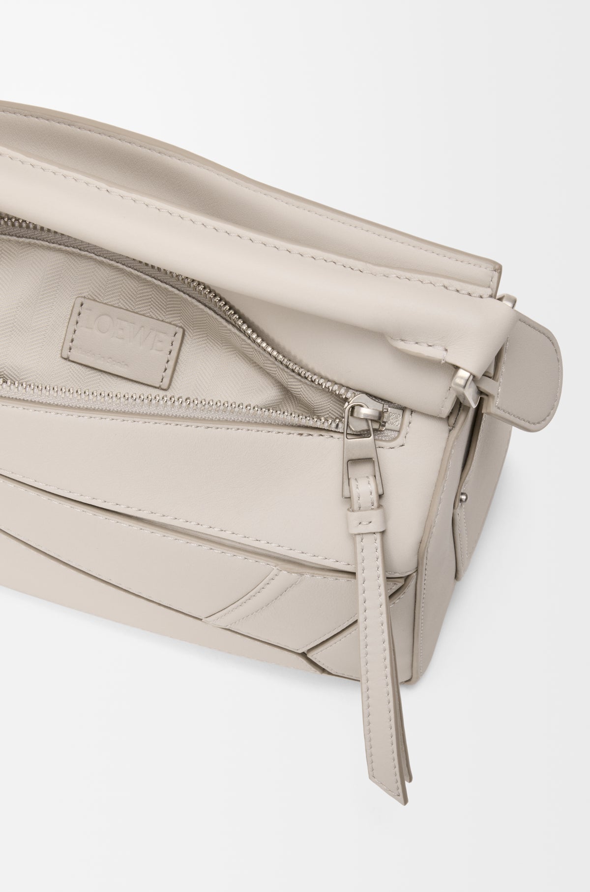 Loewe Panta small Puzzle bag in shiny calfskin