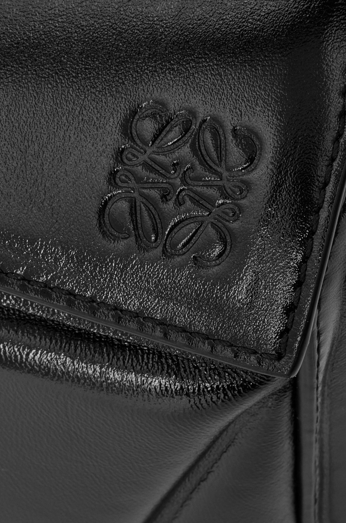 Loewe Small Puzzle Blown bag in glossy lambskin