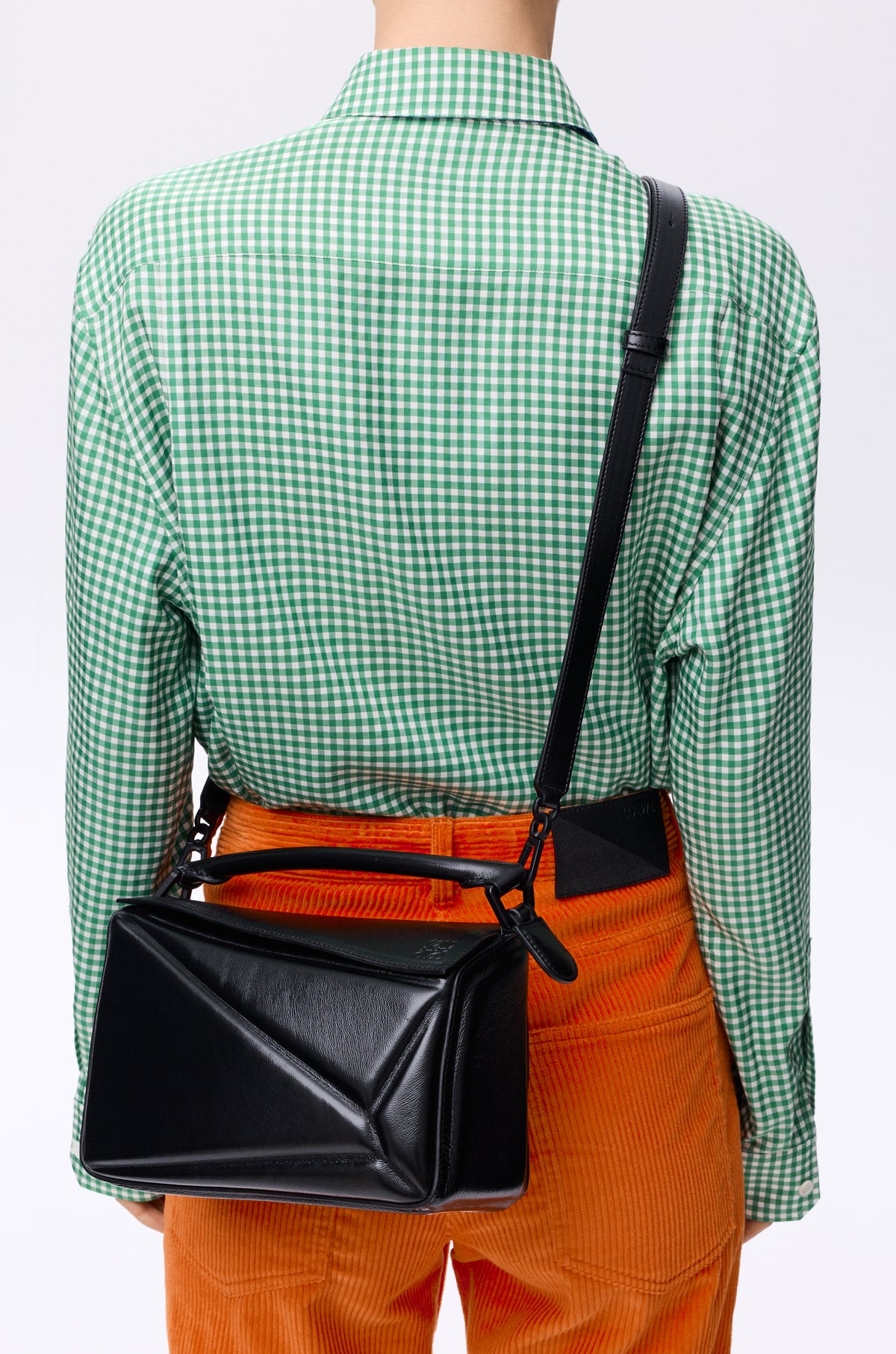 Loewe Small Puzzle Blown bag in glossy lambskin