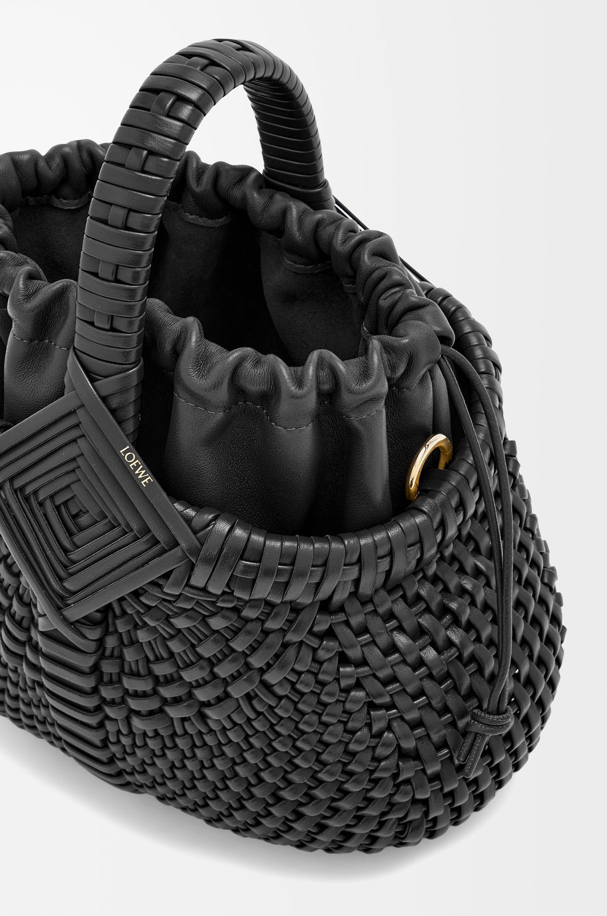 Loewe Mini Diamond Round Basket bag in calfskin