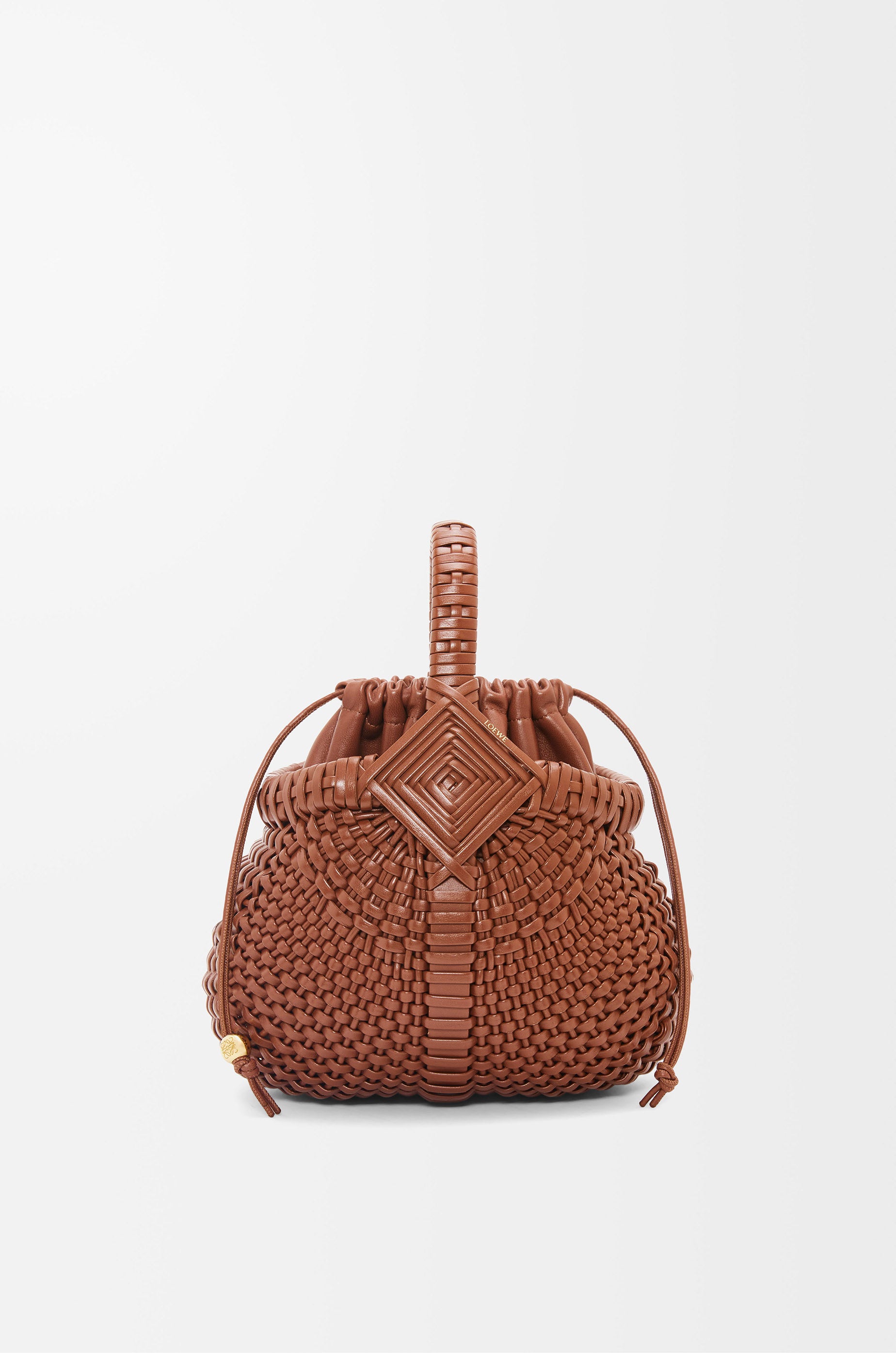 Loewe Mini Diamond Round Basket bag in calfskin