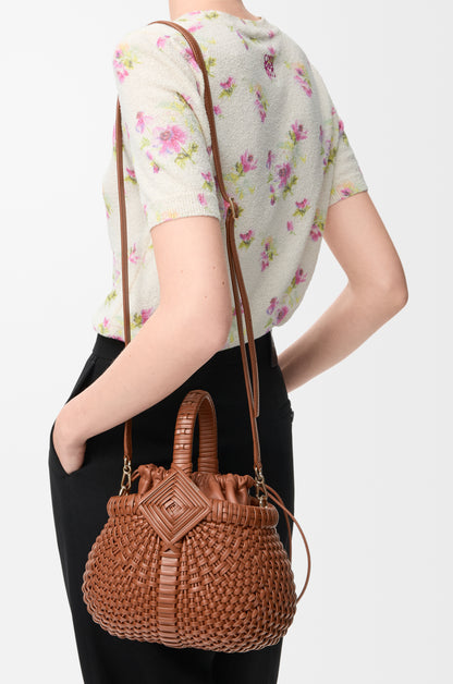 Loewe Mini Diamond Round Basket bag in calfskin