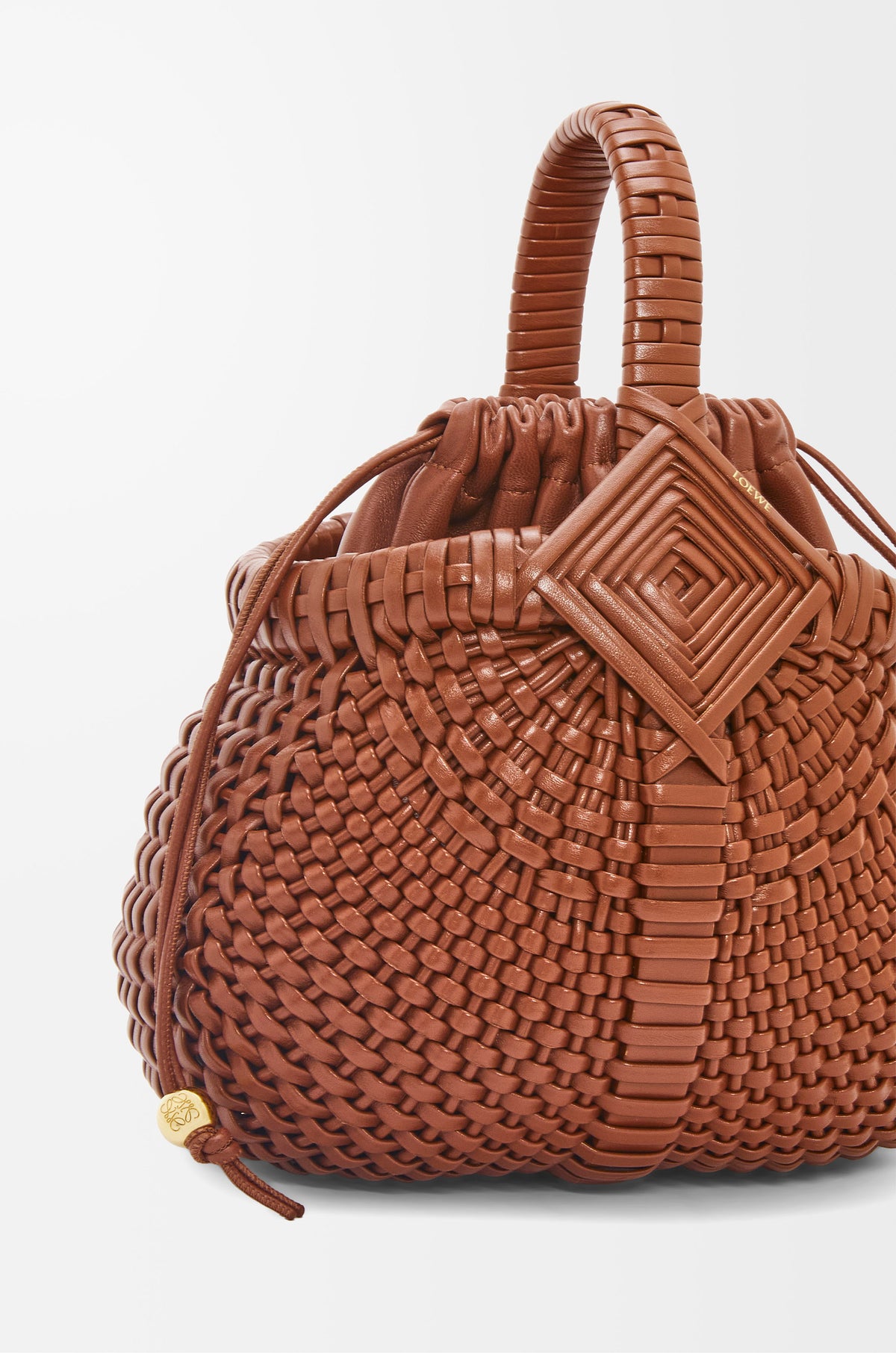 Loewe Mini Diamond Round Basket bag in calfskin