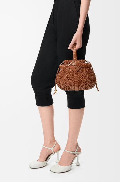 Loewe Mini Diamond Round Basket bag in calfskin