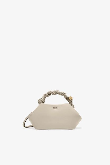 Ganni Oyster Gray Light Grey Small Bou Bag