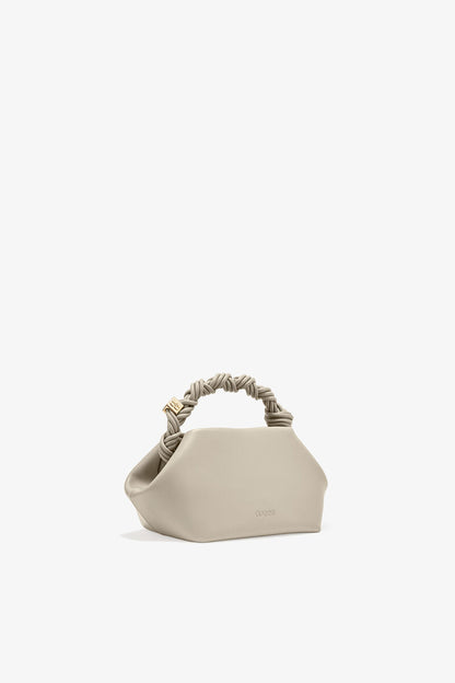 Ganni Oyster Gray Light Grey Small Bou Bag