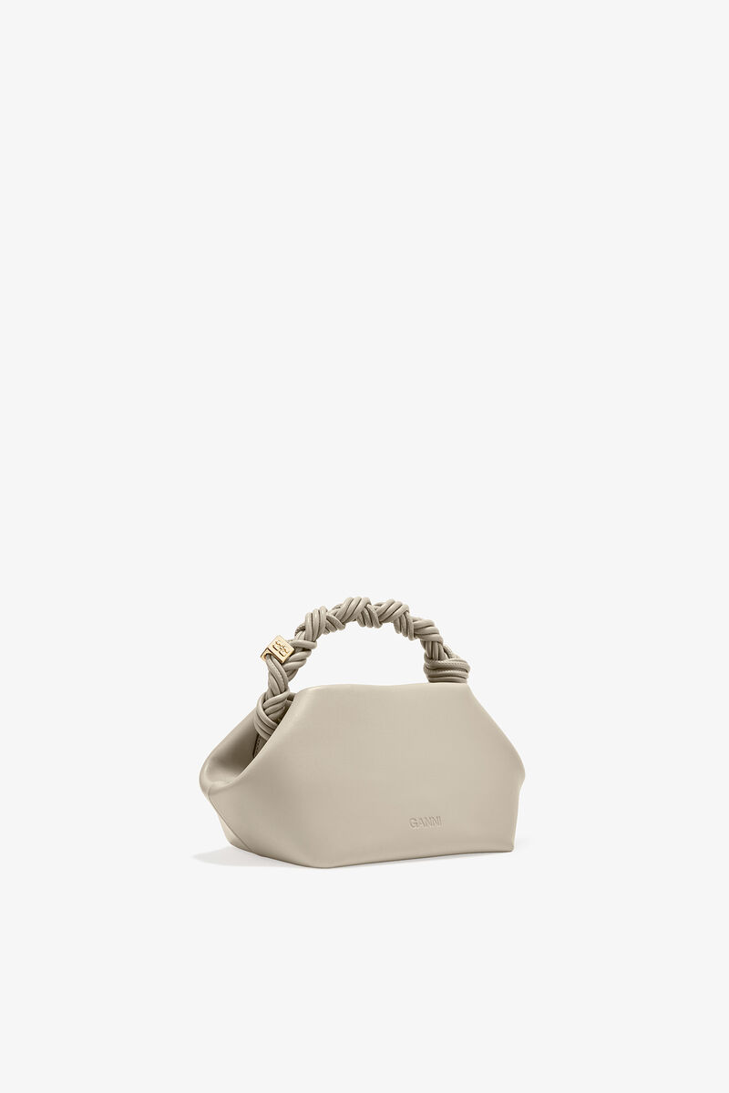 Ganni Oyster Gray Light Grey Small Bou Bag