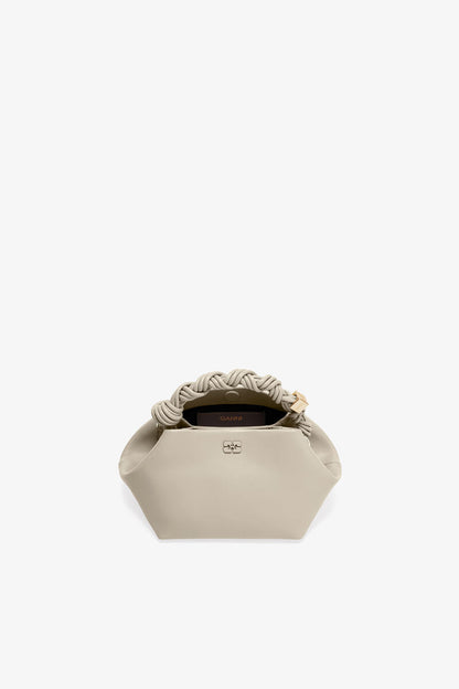 Ganni Oyster Gray Light Grey Small Bou Bag