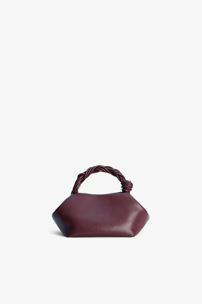 Ganni Burgundy Small Bou Bag