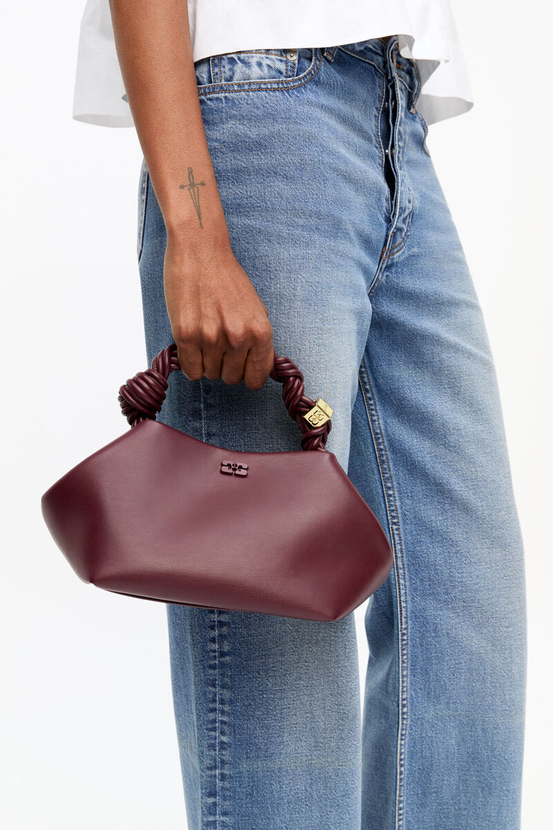 Ganni Burgundy Small Bou Bag