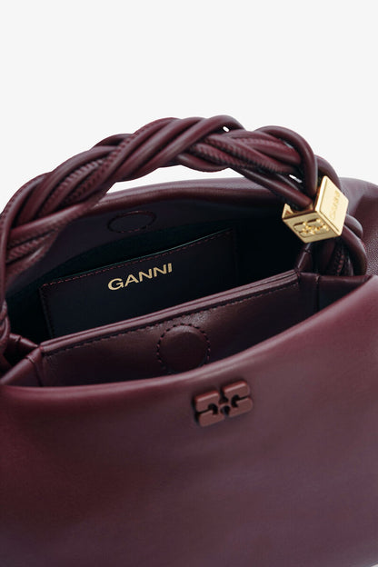 Ganni Burgundy Small Bou Bag