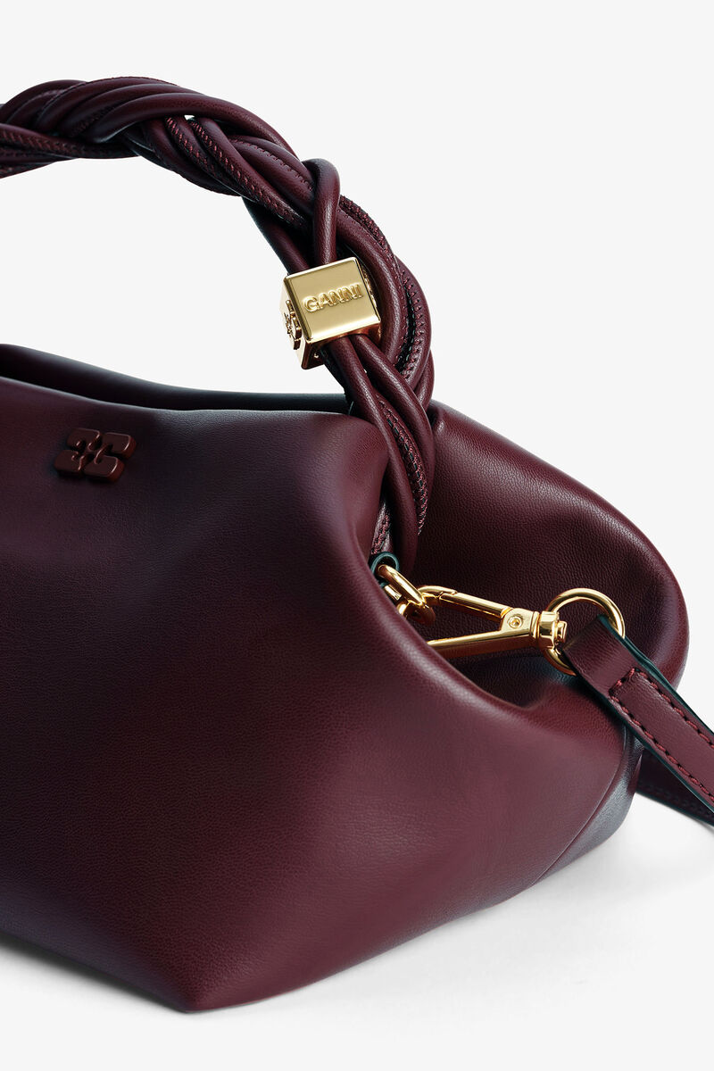Ganni Burgundy Small Bou Bag