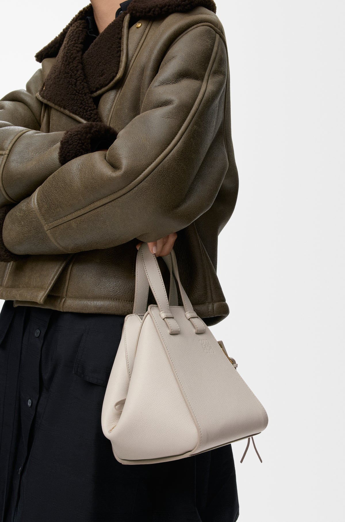 Loewe Compact Hammock bag in soft grained calfskin